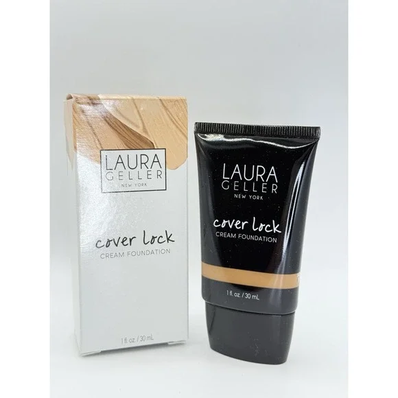 Laura Geller • Cover Lock • Cream Foundation • 1oz/30mL • Shade Honey • NIB - Picture 2 of 4